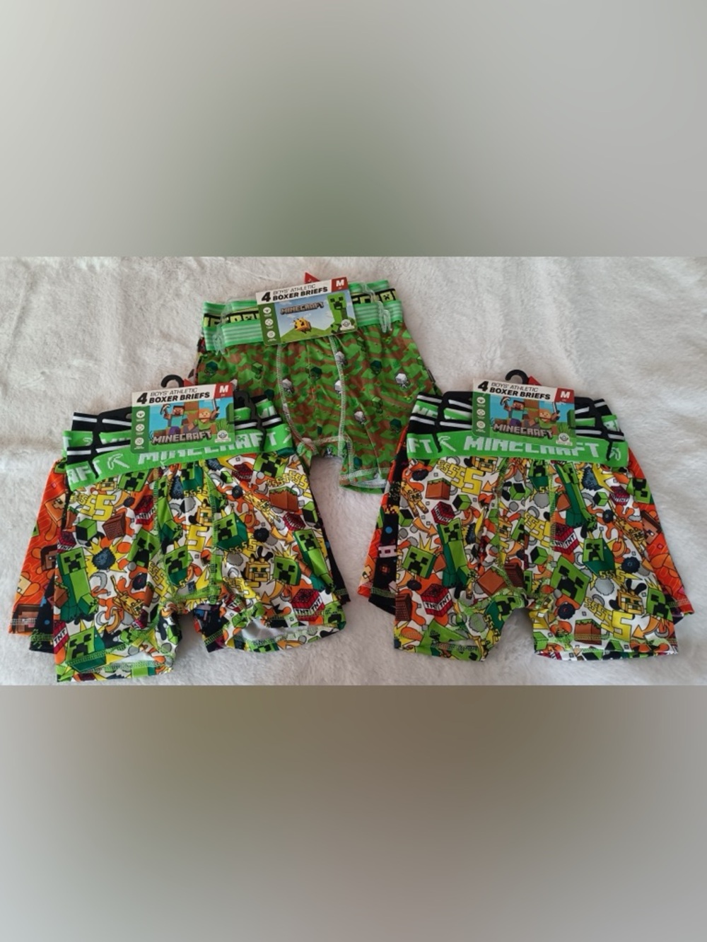 12 pairs Boxers briefs boys size Medium(8)